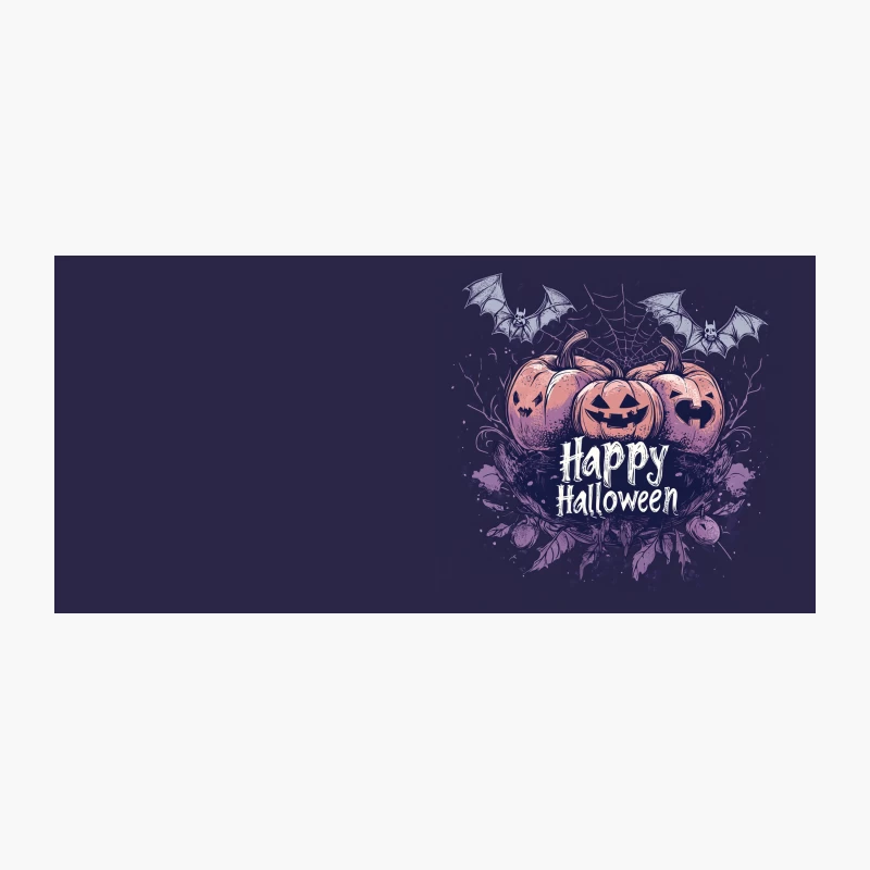 Spooky Halloween Night with Jack-o-Lanterns and Bats Coffee Mug