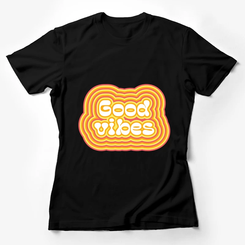 Retro Good Vibes Design Damen T-Shirt