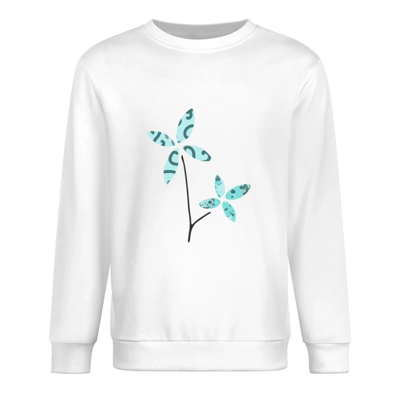 Illustration florale abstraite Homme Sweat-shirt à enfiler