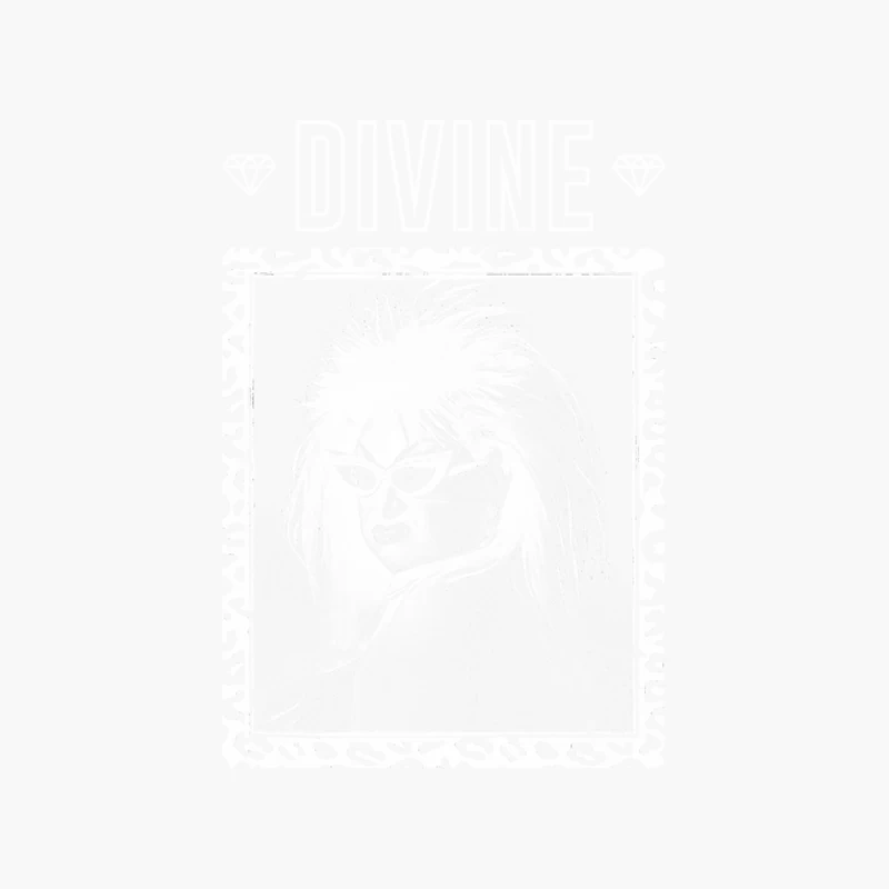 Divine  80s Retro Fan Artwork Cotton Tote Bag