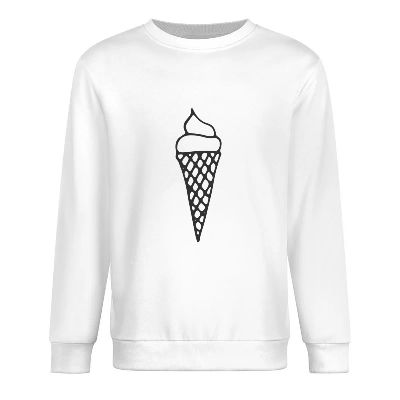 Image de cône glacé stylisé Homme Sweat-shirt à enfiler