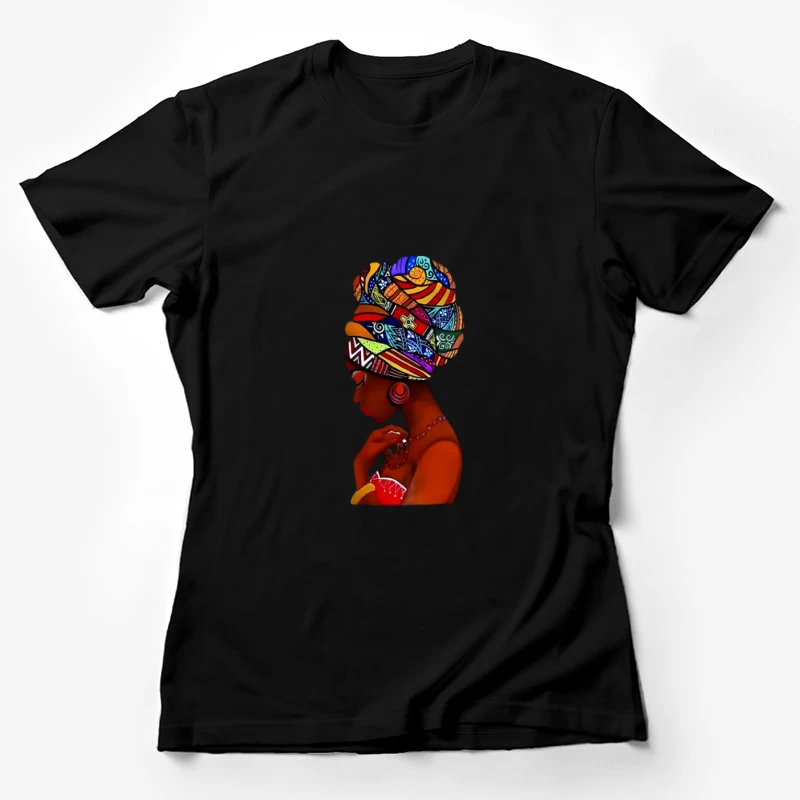 Frau mit traditionellem Kopftuch Damen T-Shirt