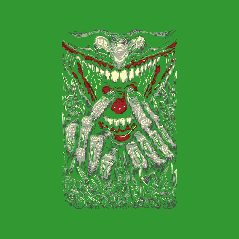Awesome joker tooth Tapestry