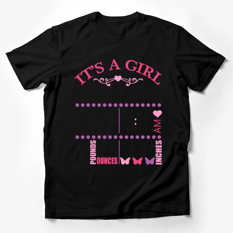 Carte de naissance fille Homme T-Shirt