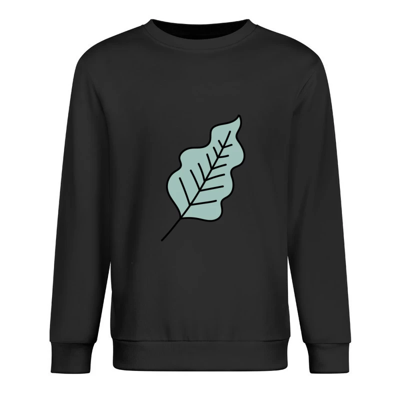 Feuille abstraite avec motif linéaire Homme Sweat-shirt à enfiler