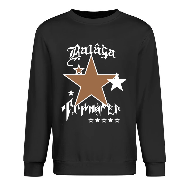 Stern Design Balaga Schrift Herren Pullover Sweatshirt