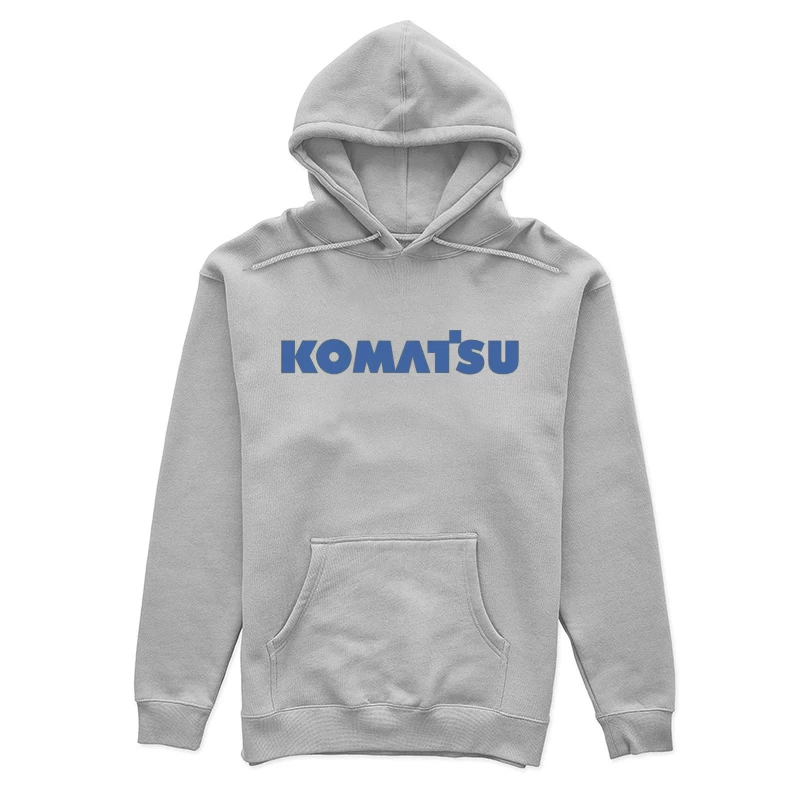 Komatsu Industrial Equipment Company Logo in Blue Female Pullover Hoodie