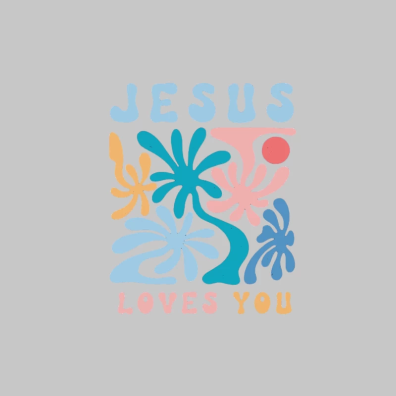 Design coloré avec message spirituel Homme Manches Longues T-Shirt