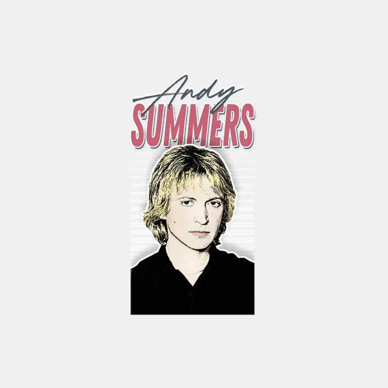Andy Summers  80s Styled Aesthetic Fan Art Design Male Tank Top