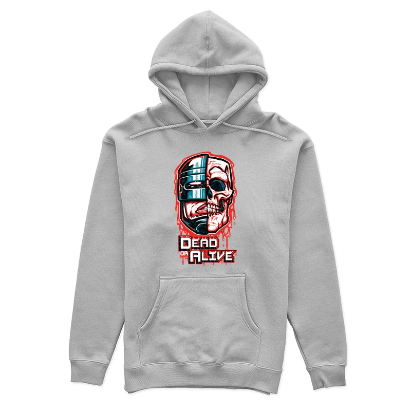 Robot Skull Graphic Art Female Pullover Hoodie