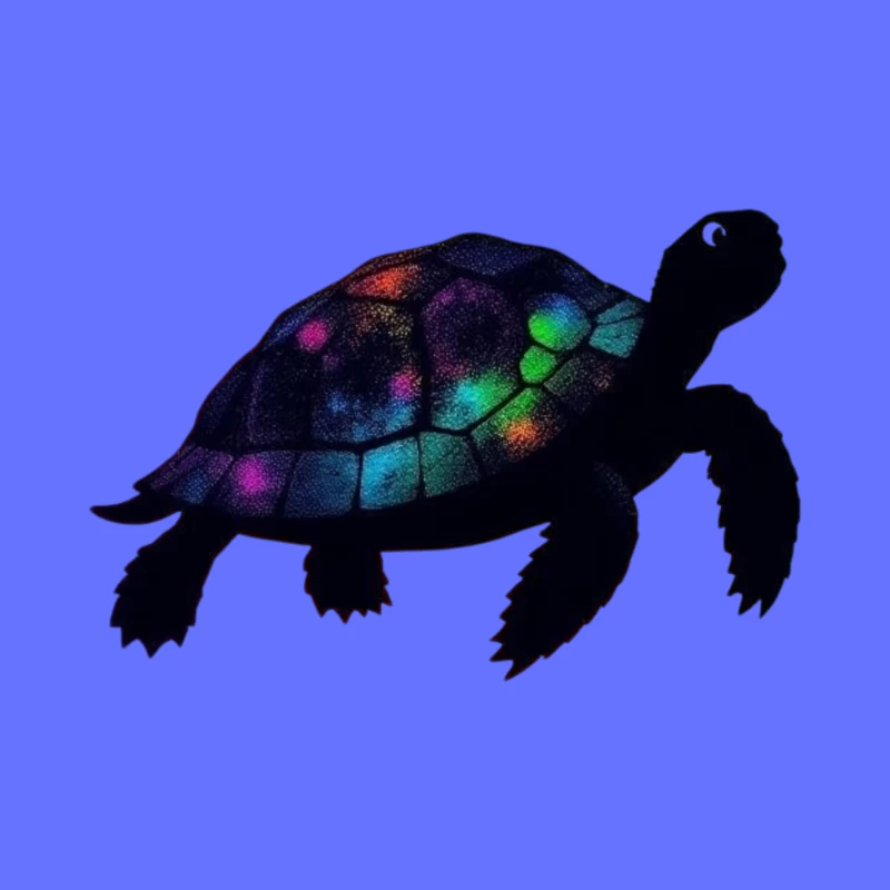 Galactic Turtle Throw Pillow