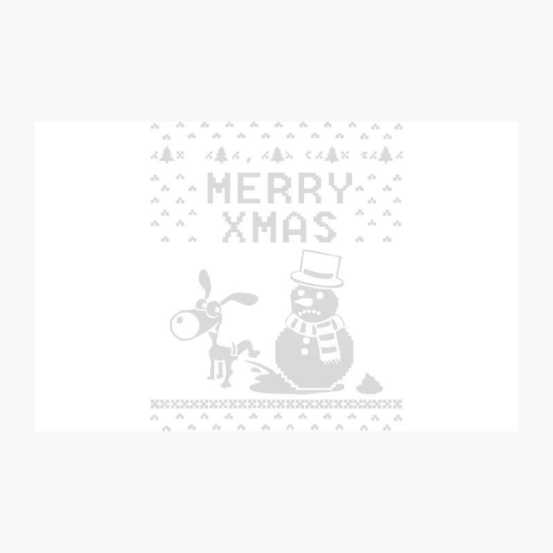 Christmas Funny Dog & Snowman Travel Mug