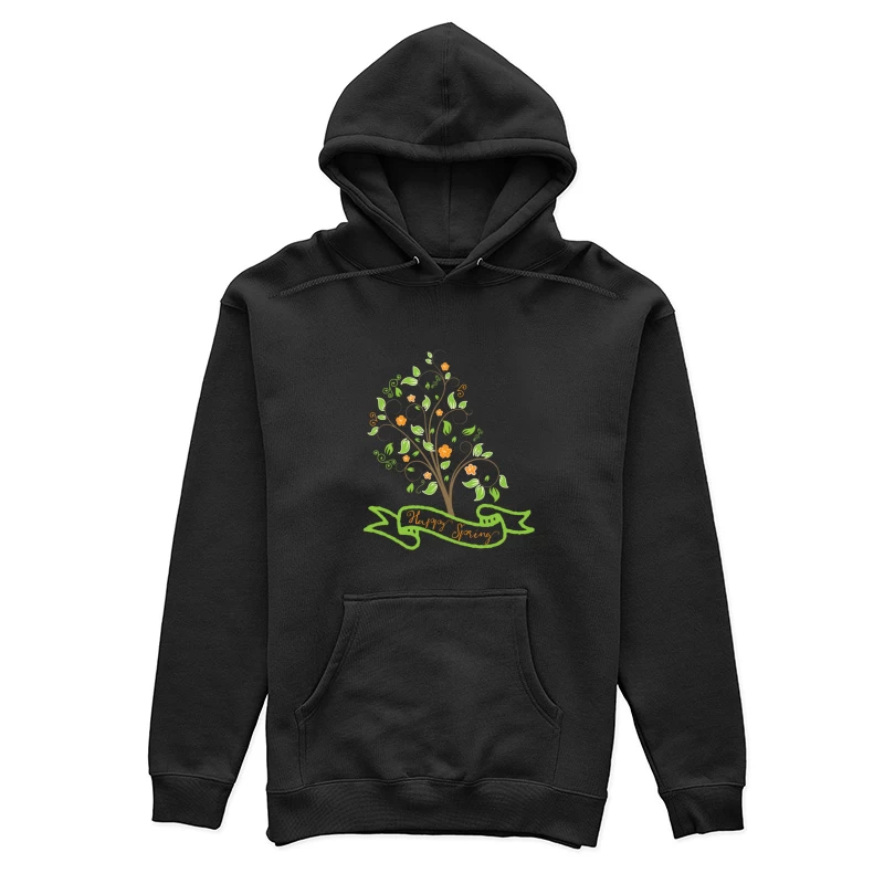 Arbre printanier avec ruban Femme Sweat à capuche