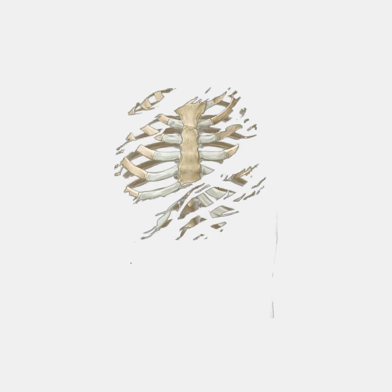 Torn Rib Cage Male Tank Top