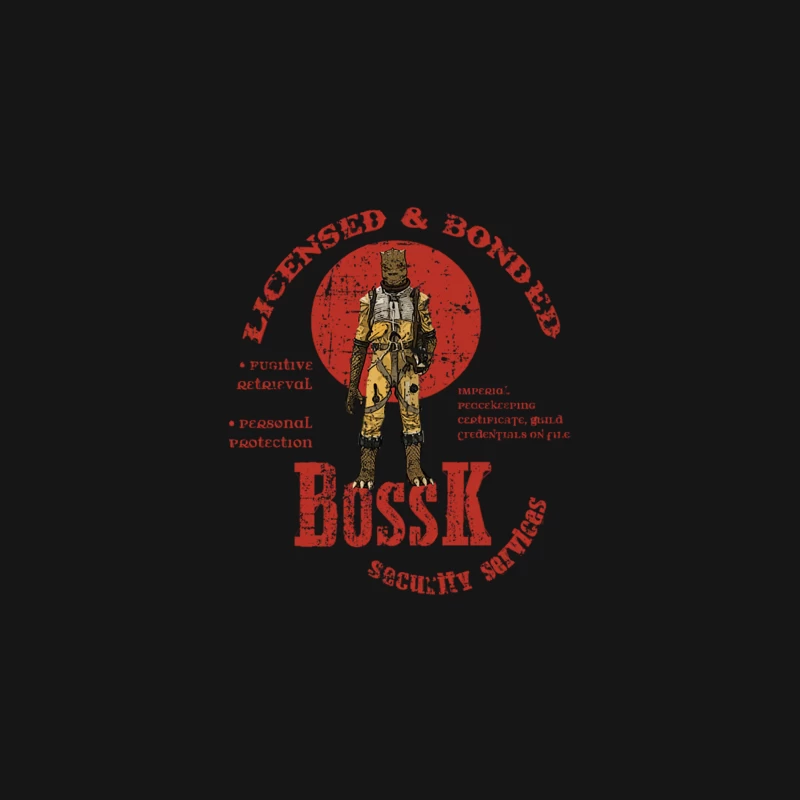 Bossk Security Services distressed Desk Mat