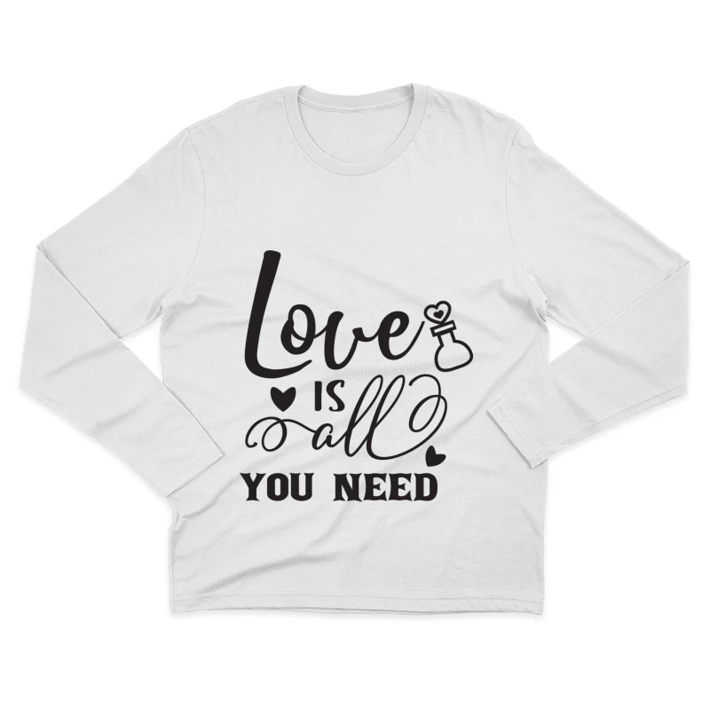 Message inspirant d'amour Homme Manches Longues T-Shirt