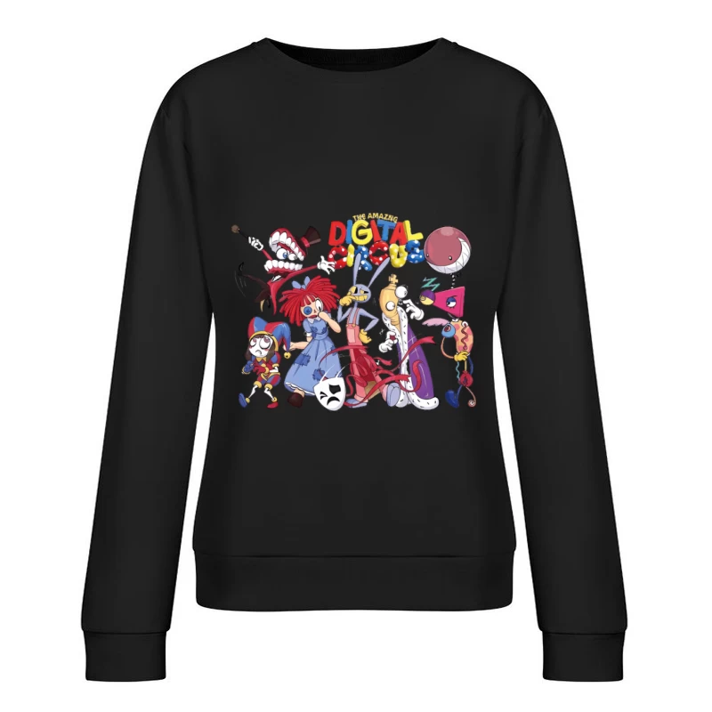 Die Erstaunliche Digitale Zirkusgruppe Damen Pullover Sweatshirt