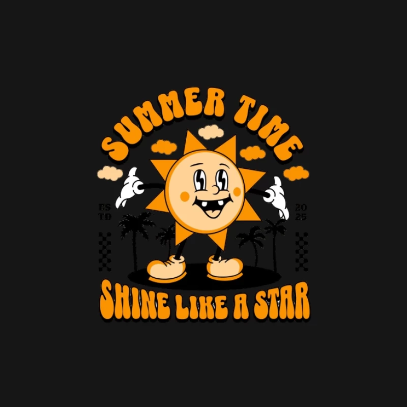Sourire Soleil d'Été Femme Manches Longues T-Shirt