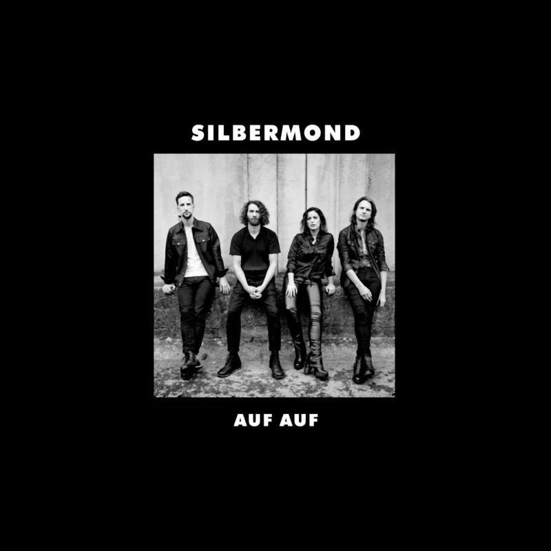 German Rock Band Silbermond - Black and White Promotional Photo Mouse Pad