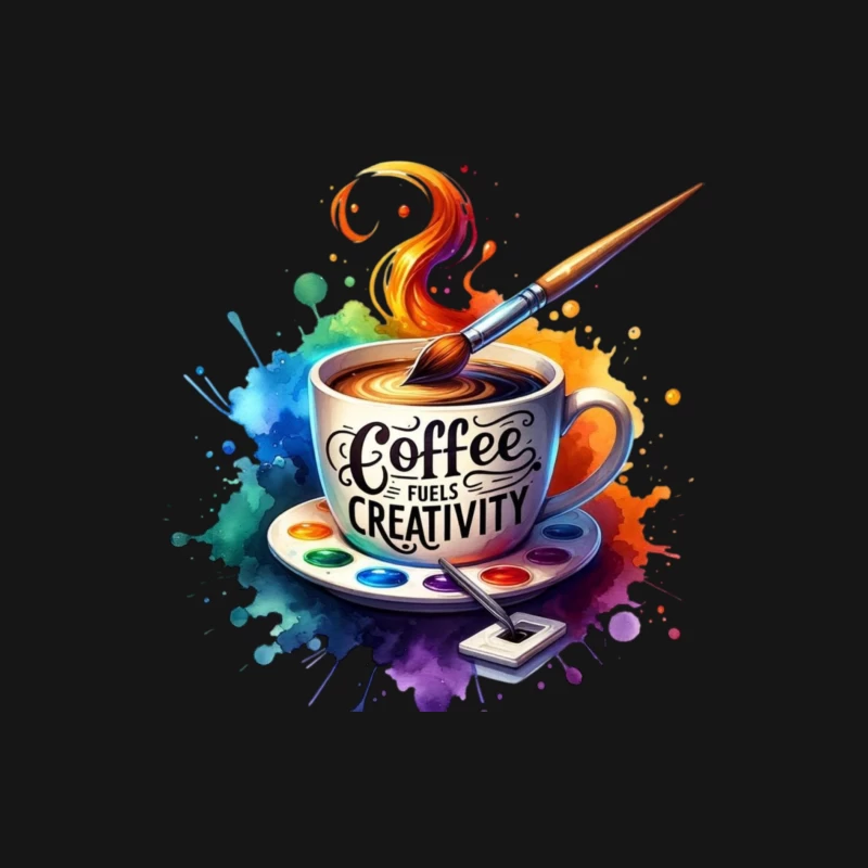 Coffee Fuels Creativity Male Long Sleeve T-Shirt