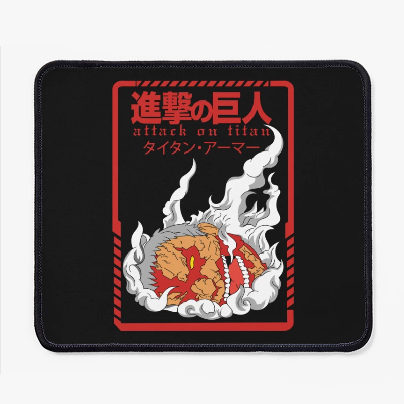 Attack on Titan Graphic Design Mouse Pad