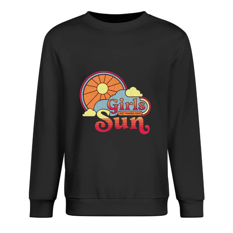 Sommersonnenschein Design Herren Pullover Sweatshirt
