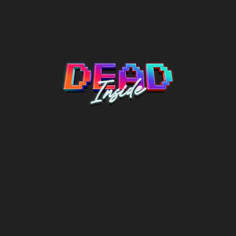 Dead Inside  80s Aesthetic Design Bucket Hat
