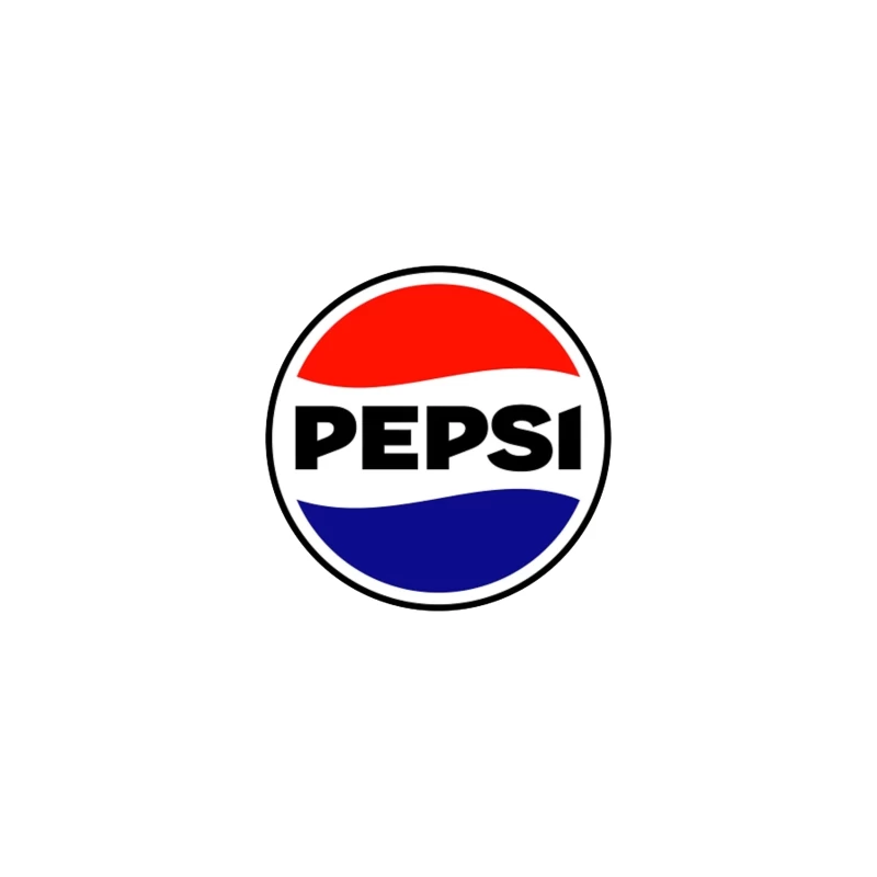 Classic Pepsi Cola Circular Logo Design Desk Mat