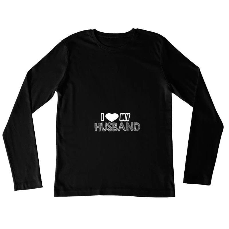 Design avec message d'amour pour mari Femme Manches Longues T-Shirt