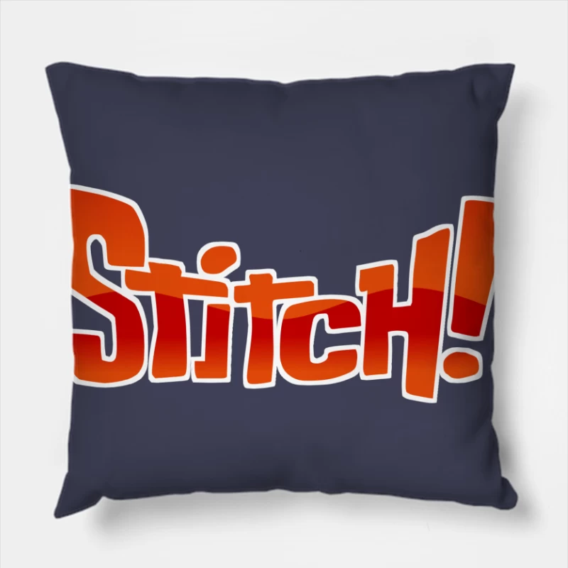 Stitch Logo from Lilo & Stitch Throw Pillow