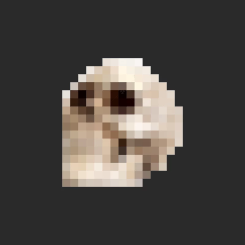 8bit Pixel Gothic Skull †††† Graphic Design Pattern Baseball Cap