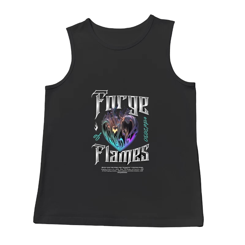 Herz aus Flammen Design Herren Tanktops