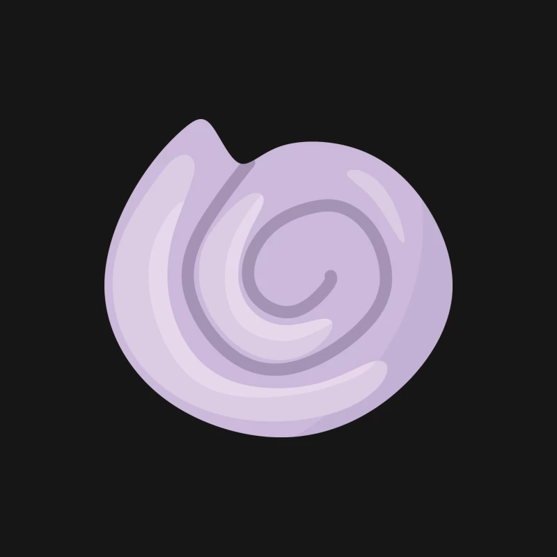 Spirale de coquillage violet Homme Manches Longues T-Shirt
