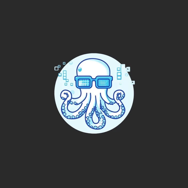 Smart Digital Octopus with Data Glasses Baseball Cap
