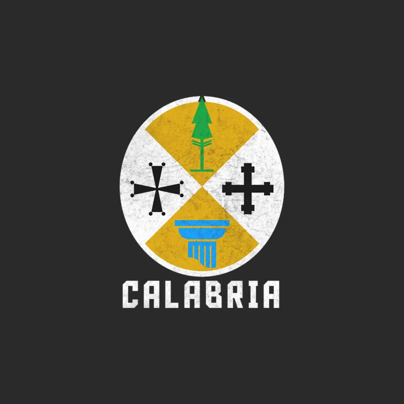 Calabria Italy  Italian Region Vintage Look Design Baseball Cap