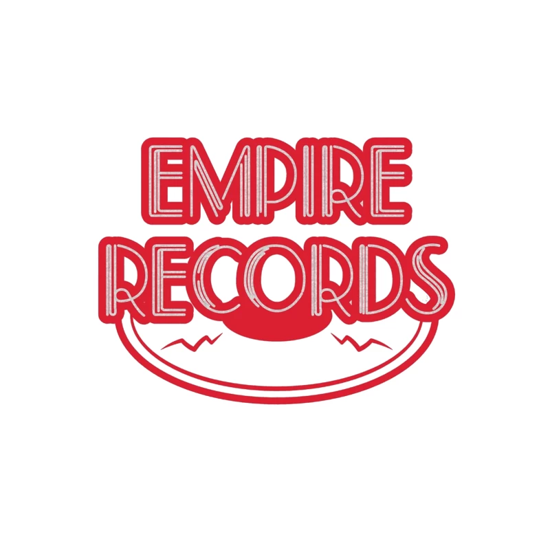 Vintage Empire Records Red Logo Design Tapestry