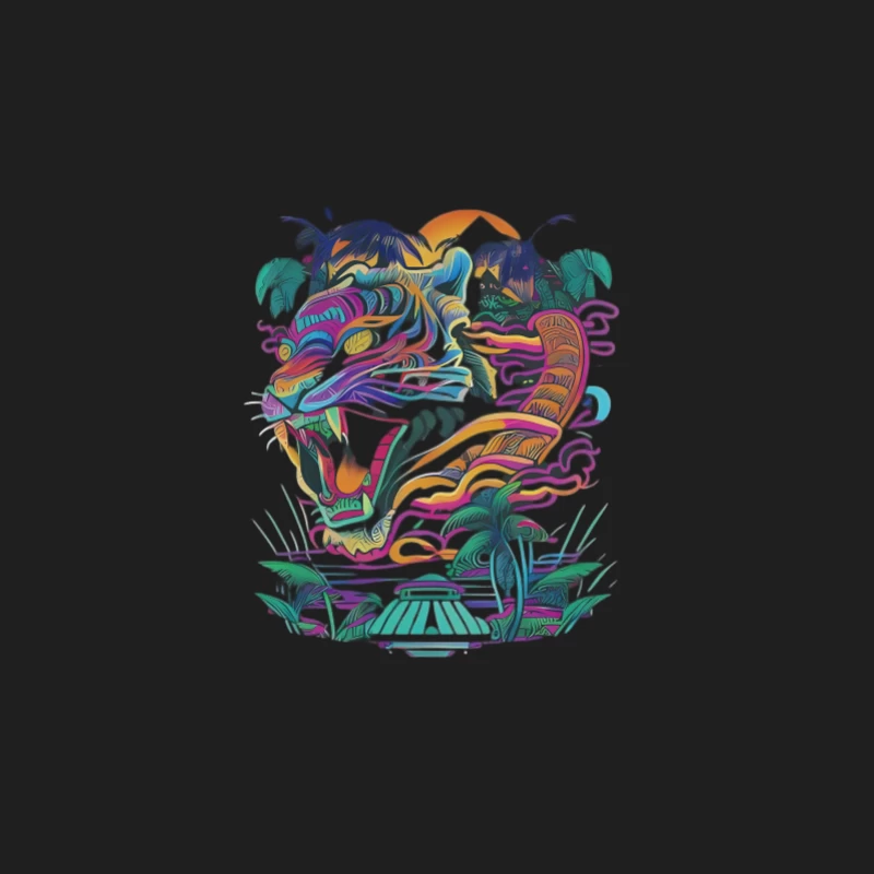 Tropischer Tigerkunst Herren Tanktops