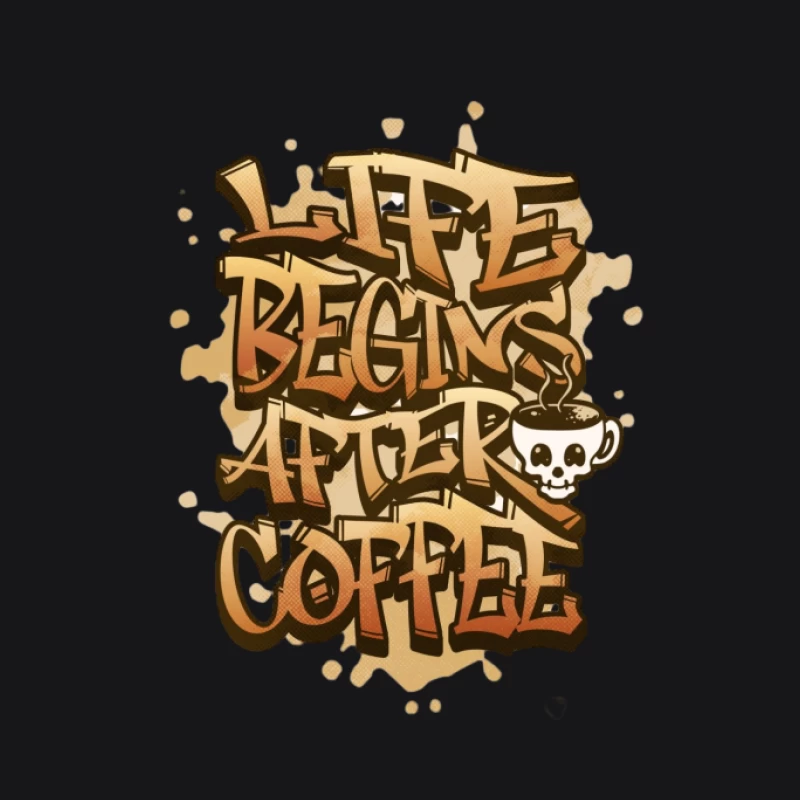 La vie commence après le café Homme Sweat à capuche