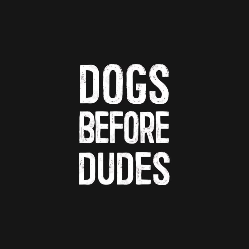 Dogs Before Dudes Desk Mat