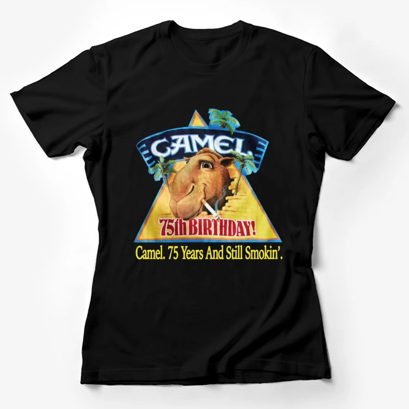 Camel Cigarettes 75th Anniversary Vintage Advertisement with Mascot Female T-Shirt