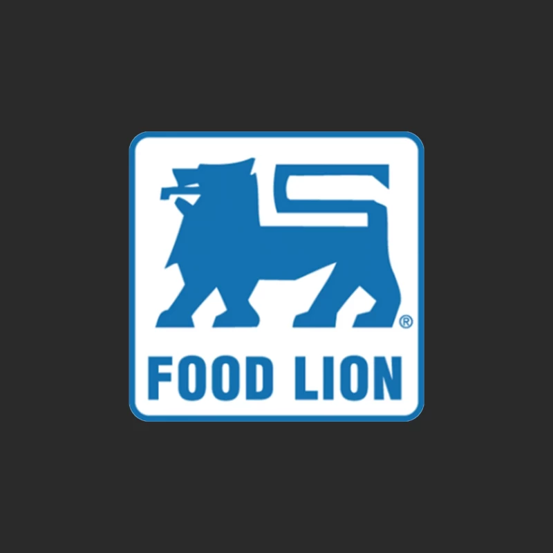 Food Lion Supermarket Chain Blue Logo with Lion Symbol Baseball Cap