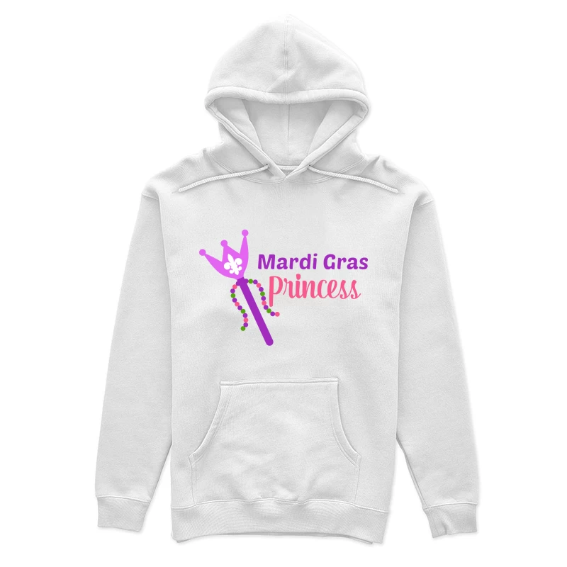 Logo de fête de Mardi Gras avec sceptre Femme Sweat à capuche