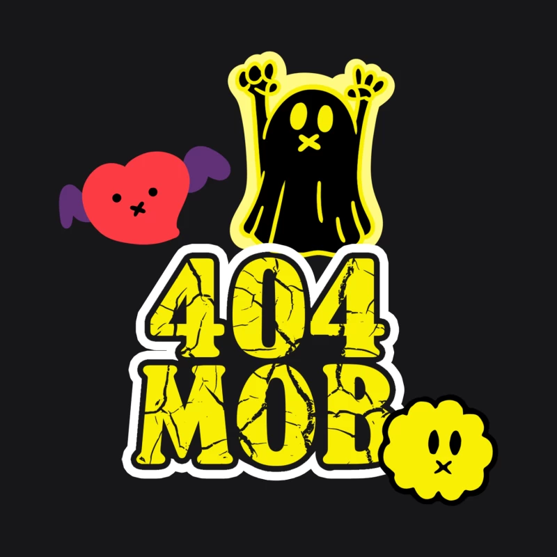 404 MOB Geisterherz Emblem Herren Pullover Hoodie