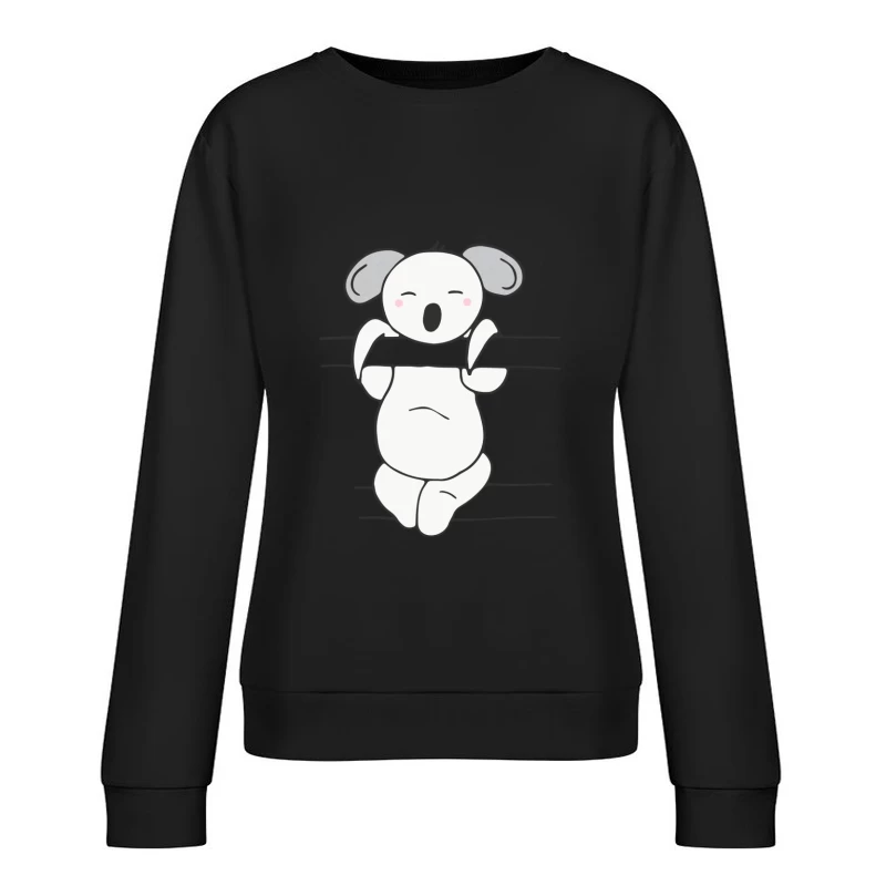 Koala mignon bâillant Femme Sweat-shirt à enfiler