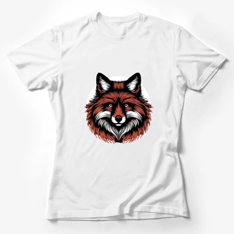 editable Dark Majestic Fox Female T-Shirt