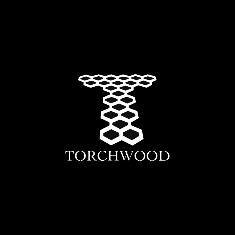 Torchwood Series Geometric Hexagonal Logo Design Travel Mug