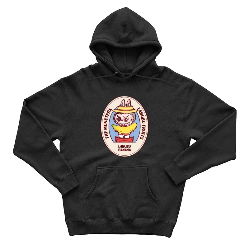 Die Monster Labubu mit Bananen Herren Pullover Hoodie