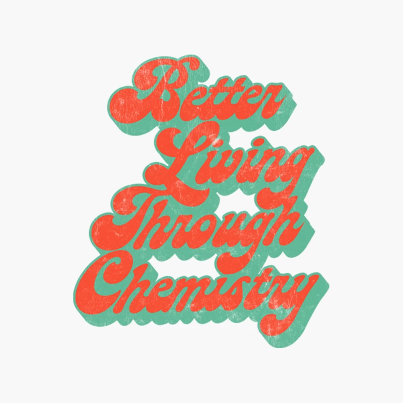 Better Living Through Chemistry   Faded Thrift Style Retro Design Cotton Tote Bag
