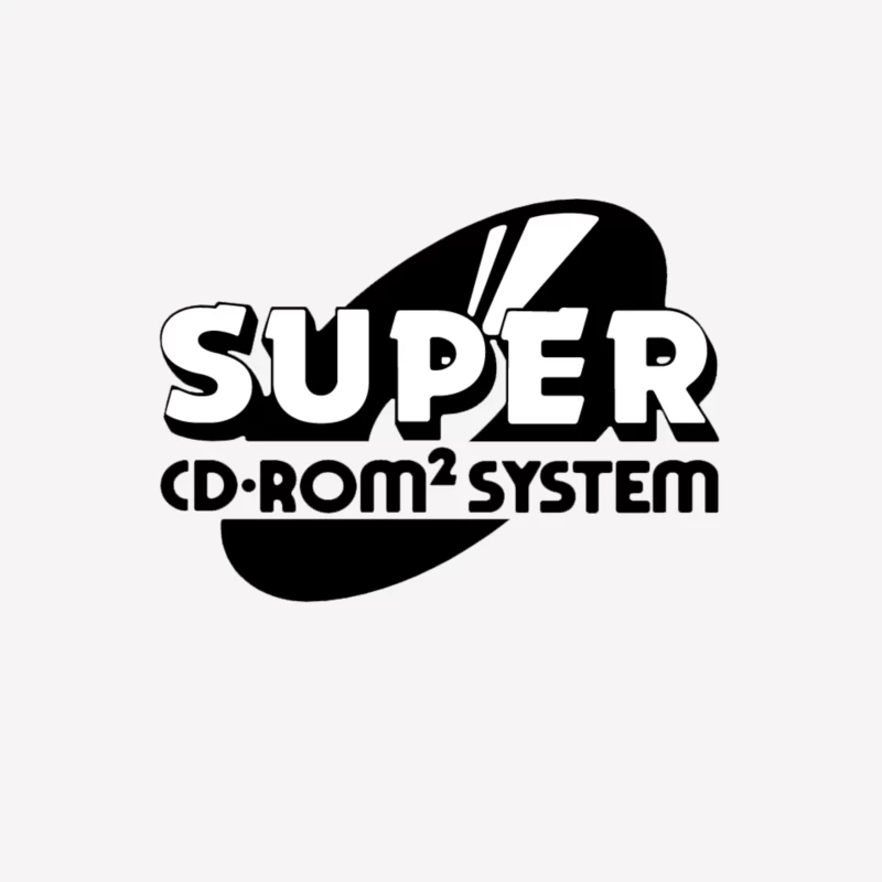 Super CD-ROM² System Logo Male T-Shirt