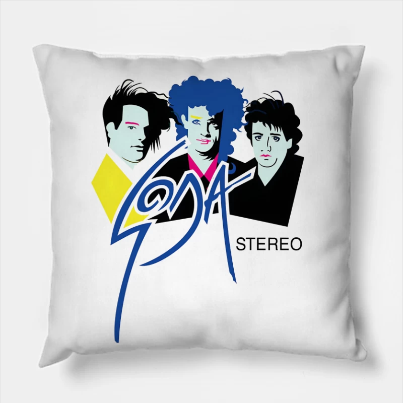 Soda Stereo 2 Throw Pillow